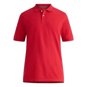 George Men's Classic Short Sleeve Pique Polo Shirt, Size XL Red Color